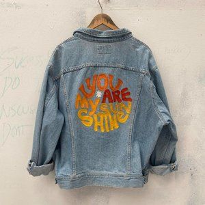 Vintage Oversize Chainstitched Trucker Denim Jacket